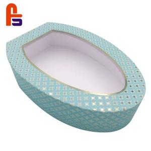 Quality Green Color PVC HS Code 48196000 FSC StandardCardboard Box With Clear Window wholesale