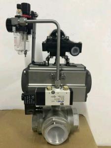 China ball valve with pneumatic actuator on sale