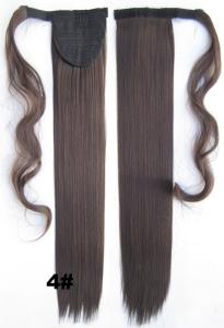 Quality Soft Bond Long Synthetic Heat Resistant Hair Extensions Silky Straight 20 Inch wholesale