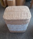 Natural Straw Household Storage Stool Grass Bamboo Woven Ottoman Box Eco