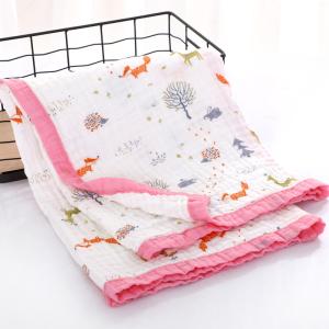 Quality Reusable Baby Swaddlers Blankets , Newborn Muslin Wraps 100 Percent Natural wholesale