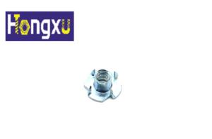 Quality T nut, Four Claw Nail Furniture Nut, Grade 4,All Teeth Pre Embedded Four Legged Nail,Galvanized,Carbon steel wholesale
