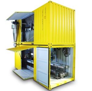 Quality Containerised Mobile Bagging Machine For Dock Fertilizer Moveable wholesale