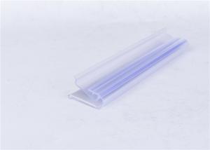 Quality Extruded Transparent Plastic Profiles For Showing Supermarket / Store Price Tag wholesale