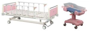 Quality Steel Frame Child Hospital Bed , Adjustable Folding Hospital Beds With Wheels wholesale