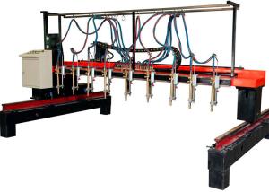 Quality 4000X12000 Strip Gas Cutting Machine , Step Motors 9+1 H Beam Welding Line wholesale