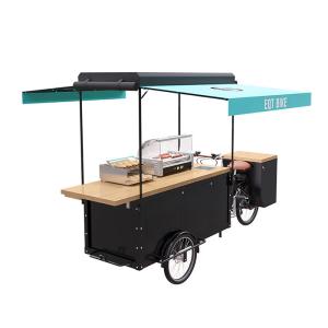 Quality Multipurpose Bicycle Vending Cart , Commercial Electric Mobile Food Cart wholesale