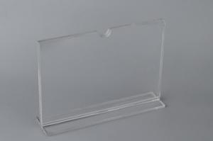 Quality Table Top Acrylic Sign Holder Display Stand , Card Display Holder Sign Holder wholesale