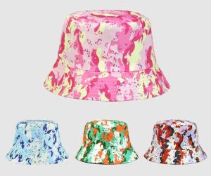 Quality Printed Camouflage Double-Sided Wear Sun Protection Bucket Hat For Men wholesale