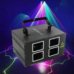 Double Head Double Layer Four Lens Red Blue Laser Line KTV Light