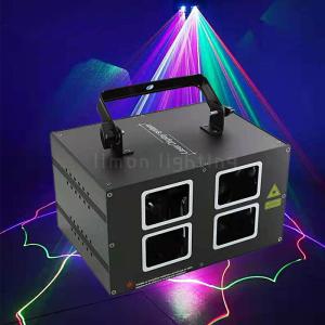 Quality Double Head Double Layer Four Lens Red Blue Laser Line KTV Light wholesale