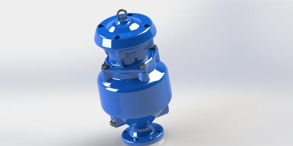DN50-DN200 Ductile Iron Sewage Air Release Valve With Flange / Thread Connection
