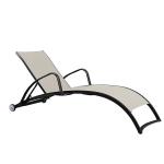 Outdoor Styles Dark Brown Finish Beach Chaise Lounge