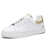 New Genuine Leather Upper Rubber Soles Men'S Shoes White Shoes Height-Increasing