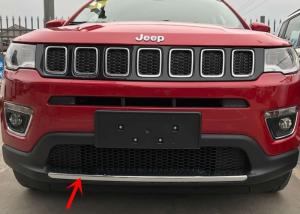 Quality Jeep Compass 2017 Auto Body Trim Parts , Chromed Front Bumper Lower Garnish wholesale
