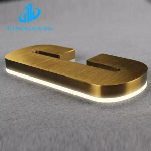 Quality Wholesale Your Logo Backlit Led Reverse Channel Letters Light Up Metal Signs Acrylic Fillable Letters wholesale