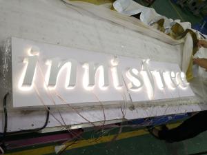 Quality Illuminated Backlit Stainless Steel Letters Signs 5000K For Hospitals wholesale