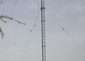 Quality GSM Guyed Line Telecommunication Tower , ASTM A572 Grade 50 Lattice Steel Towers wholesale