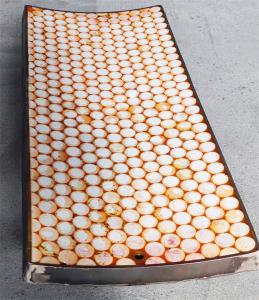 Polyurethane Backing Ceramic Wear Liner Wear Impact Resistant
