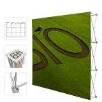 Portable Trade Show Backdrop Stand Various Shapes Detachable Frame 250g Fabric