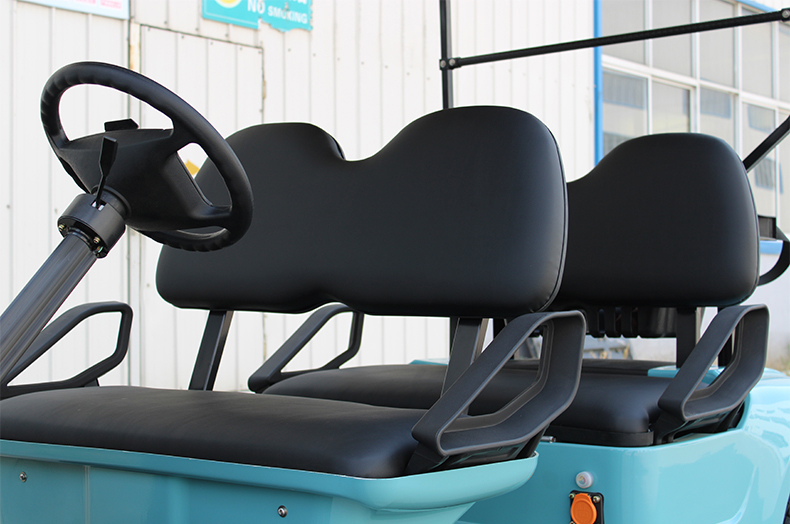 2024 Electric 4 Person Golf Cart for Hunting Transport 20% Grade Ability 15.5mph Maximum Speed 48V 5KW AC Motor