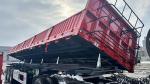 Side Wall Semi Trailer truck With Twist Locks 3 Axles Stake Cargo Trailer