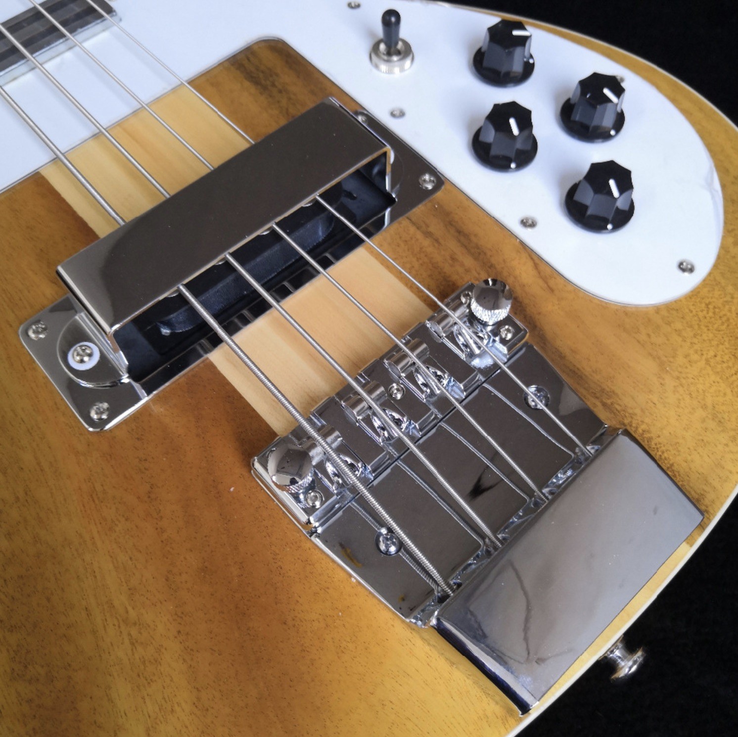 4003W Natural Walnut Bass RARE TRANSLUCENT WALNUT vintage Electric Bass Guitar Neck Thru Body One PC Neck & Body