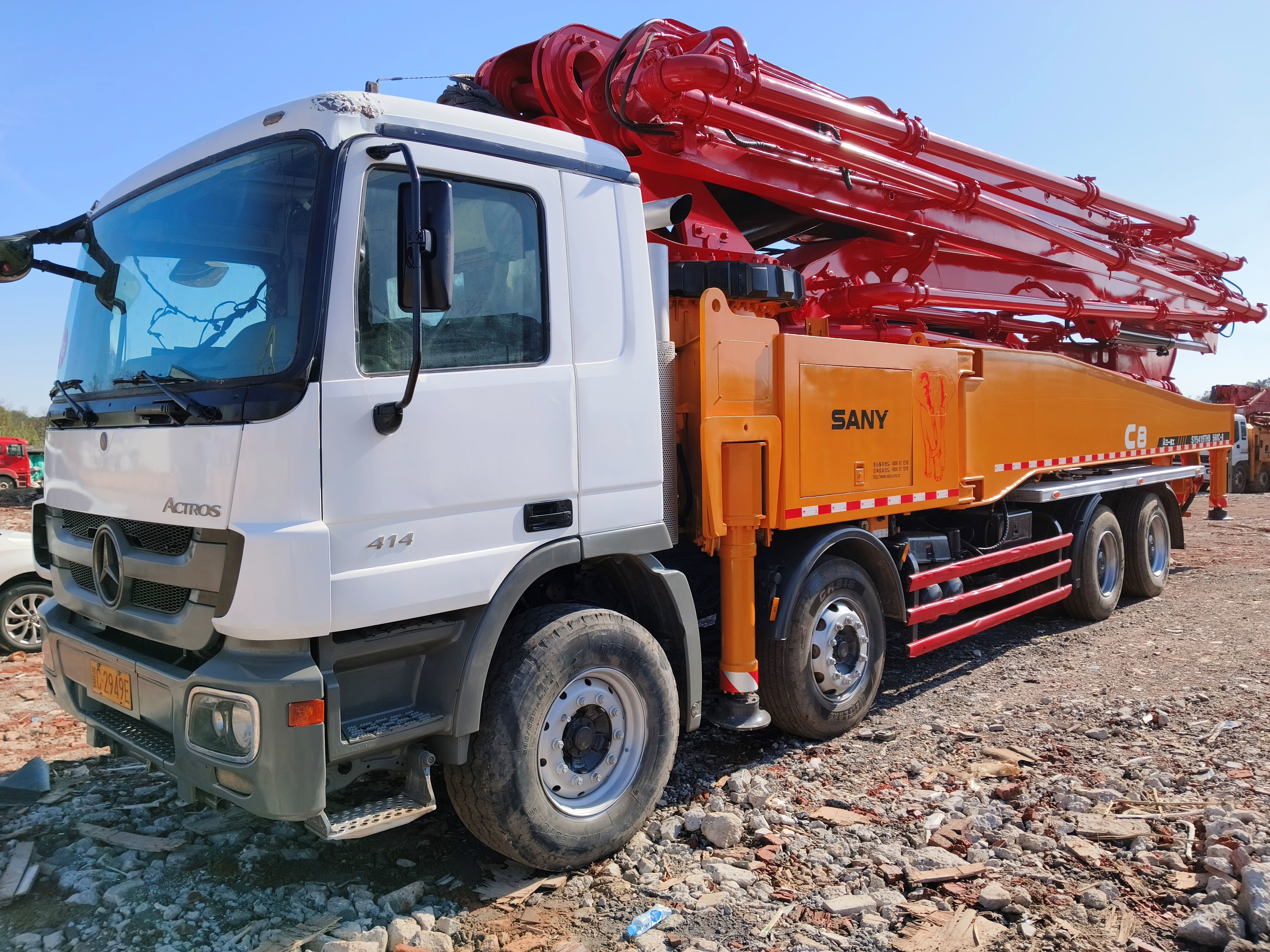 SANY 56m Concrete Pump Trucks on Mercedes-Benz Chassis for sale