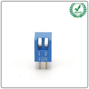 Quality DP Series SMT DIP Switch , Spst 2.54mm 2 Positon Piano DIP Switch wholesale