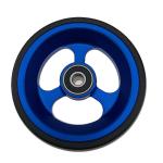 Sport Wheelchairs Front Wheel 100mm 125MM PU On Aluminum Casting Core