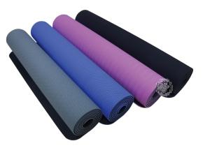 Quality Durable Fitness Exercise Mat ,Natural Rubber TPE Surface Yoga Sweat Mat Unique Texture wholesale