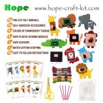 Felt Nonwoven Cloth Sewing with Safe Plastic Niddles for Kids Children Creative