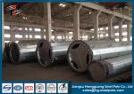 Anti - Corrosive Steel Electrical Power Pole , Long Life Gi Octagonal Pole