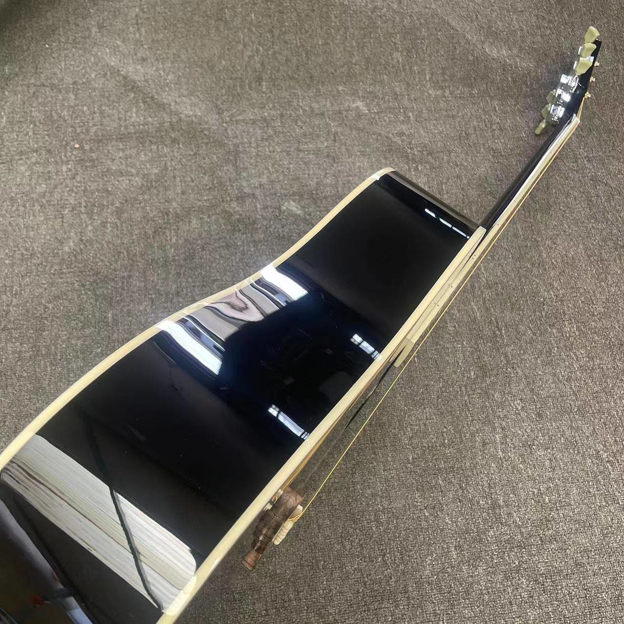Miniature Acoustic Guitar ELVIS PRESLEY Dove Ebony Custom Black