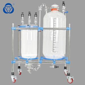 Quality Intelligent Control Double Jacketed Glass Reactor Customizable Steel Tubes wholesale