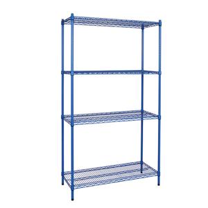 Quality 1.6M 50kg Storage Wire Shelves 24 Deep Wire Closet Shelving Supermarket wholesale