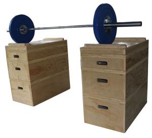 Quality Adjustable Weightlifting Jerk Blocks Wooden Fitness Equipment Wholsesale Supplier wholesale