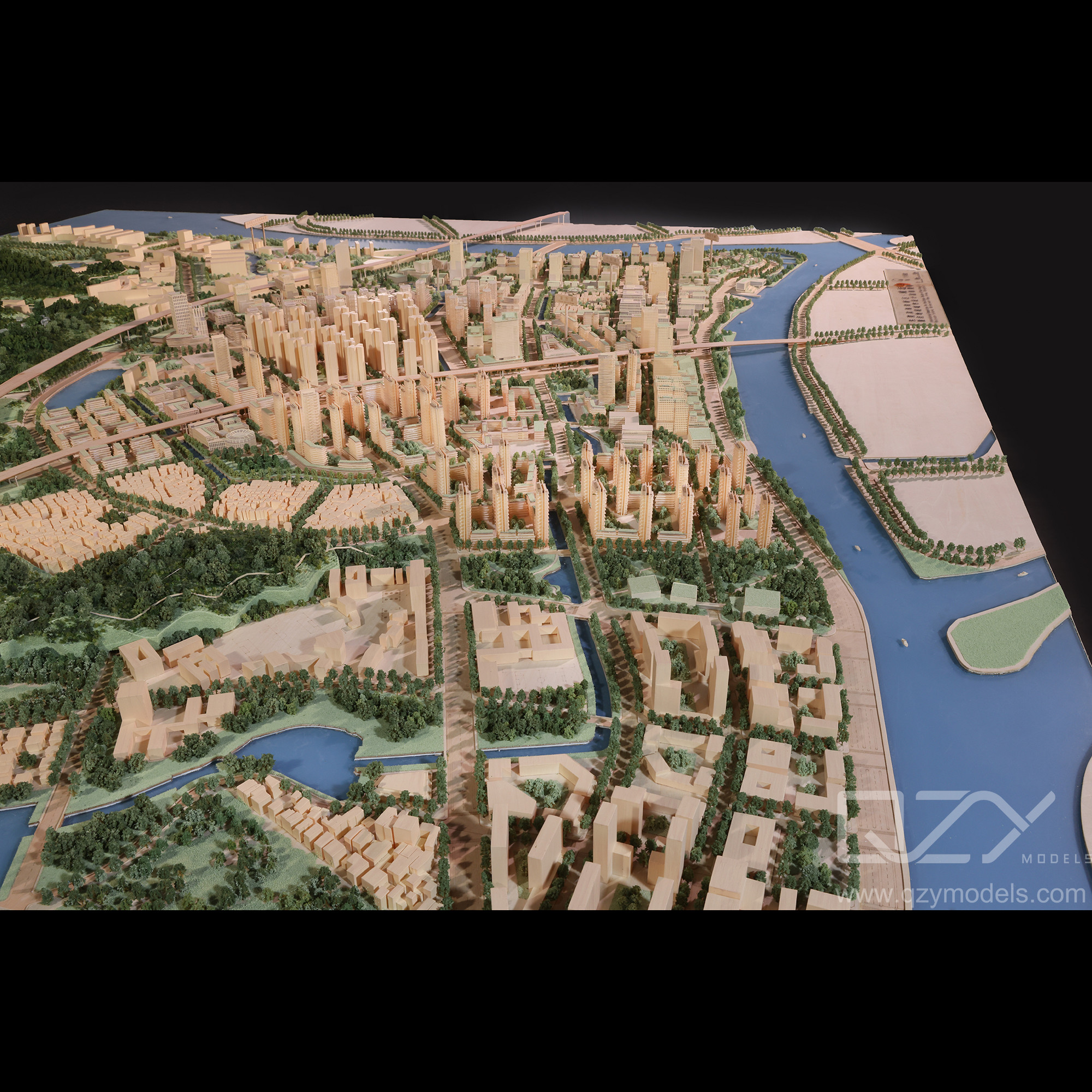 Aecom-1/1500 Dongguan Weiyuan Island Urban Design Model