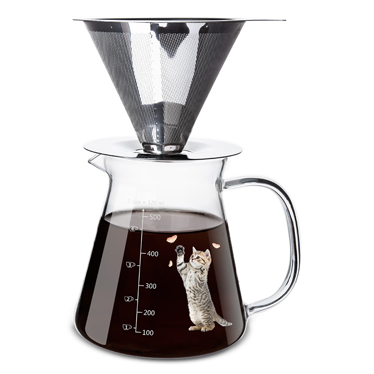 Home Usage wholesale Unique Factory Glass Hand Flush the coffee pot