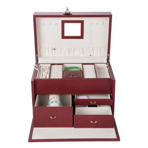 Quality Storage Earring Organizer Box , Lockable Luxury Jewellery Packaging Boxes wholesale