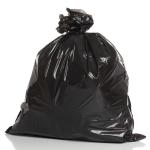 Black 25 Micron Garbage Bin Liner Poly Separate Recycling Waste Bin Bags