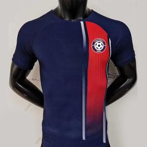 Quality OEM Soccer Jersey Football Shirt Blank Blue And Red Soccer Training Uniform wholesale