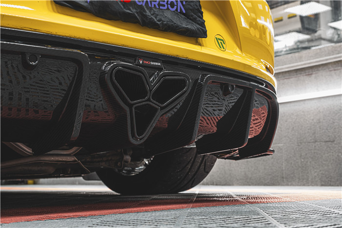 For Porsche 718 Boxster Cayman Body Kit Carbon Fiber Material 718 Carbon Fiber Rear Diffuser EVO Style 718 Carbon Fiber Body Kit