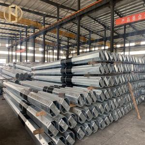 Quality Black Painting Electrical Power Pole 10M 700daN Electric Utility Pole wholesale