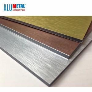 Quality Alumetal Brushed Building Materials Interior ACP Wall Decorative Paneling Matte Color wholesale
