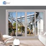 China custom toilet aluminium glass sliding doors aluminum alloy titanium