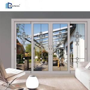 Quality China custom toilet aluminium glass sliding doors aluminum alloy titanium magnesium alloy mute door partition door wholesale