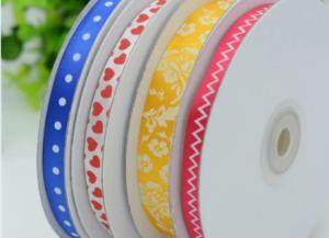 Quality Customized Print Satin Grosgrain Ribbon with Logo For Wrapping Decoration Garment wholesale