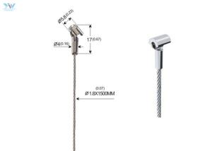 Quality 1.8MM Diameter Stainless Steel Cobra End Cable For Hanging Artwork And Pictures wholesale