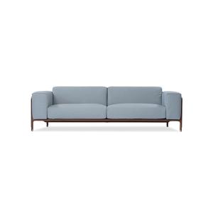 Quality Beautiful 3 Seater Modern Sofa Set Removable Cushions With Wooden Base wholesale
